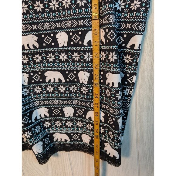 Torrid Super Soft Sleep Shirt Cami Adjustable Straps Classic Polar Bear Black - Picture 5 of 8